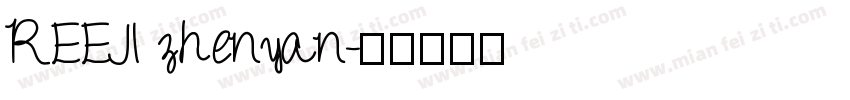 REEJI zhenyan字体转换